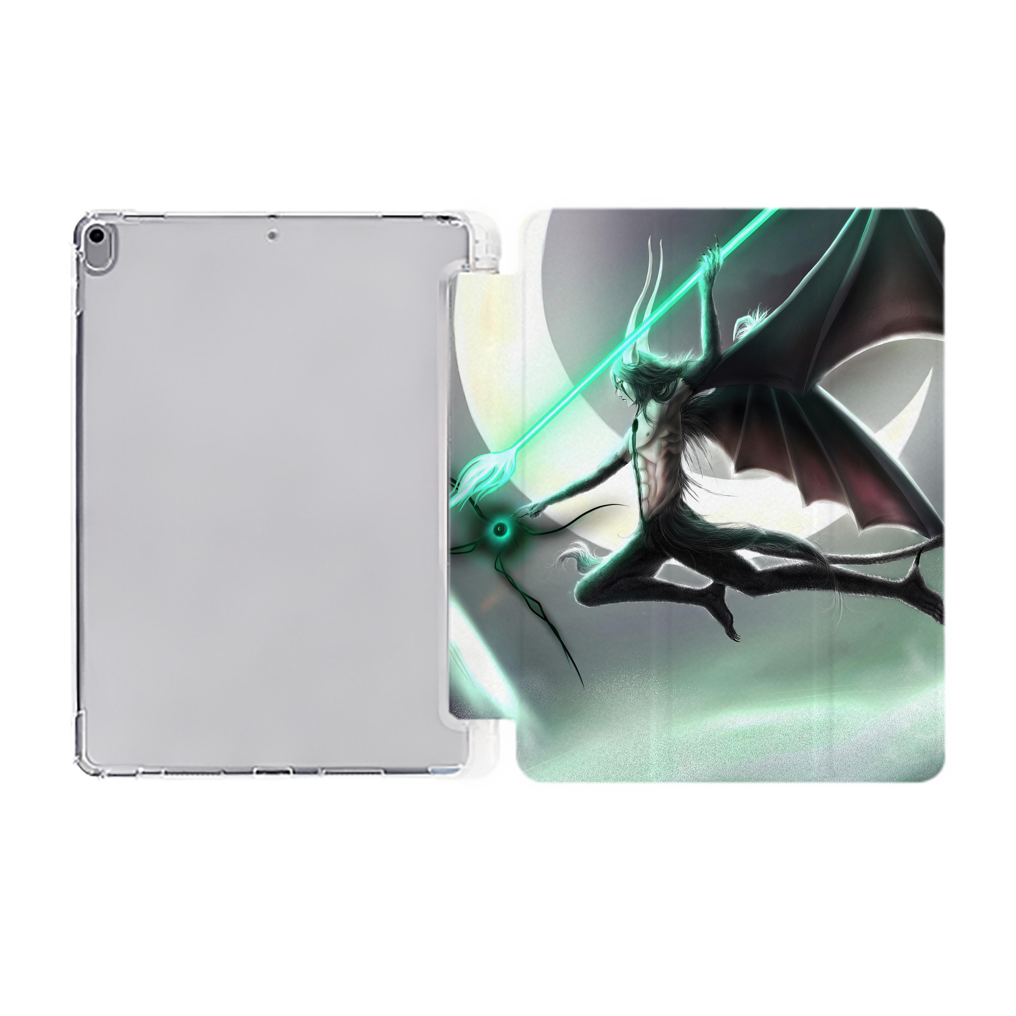 （画像用） ブリーチ BLEACH IPad ケース ペン収納付き 三つ折りスタンド PUレザー×シリコン 対応機種9.5/10.5/10.9インチ
